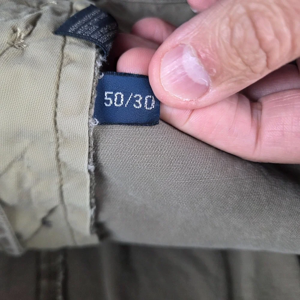 VTG Polo Ralph Lauren Paratrooper Military Pilot Cargo Pants Khaki 50x30 (49x24)